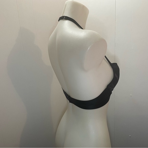 Black Sequin Victoria’s Secret Very Sexy Halter Push Up Bra - Picture 5 of 7
